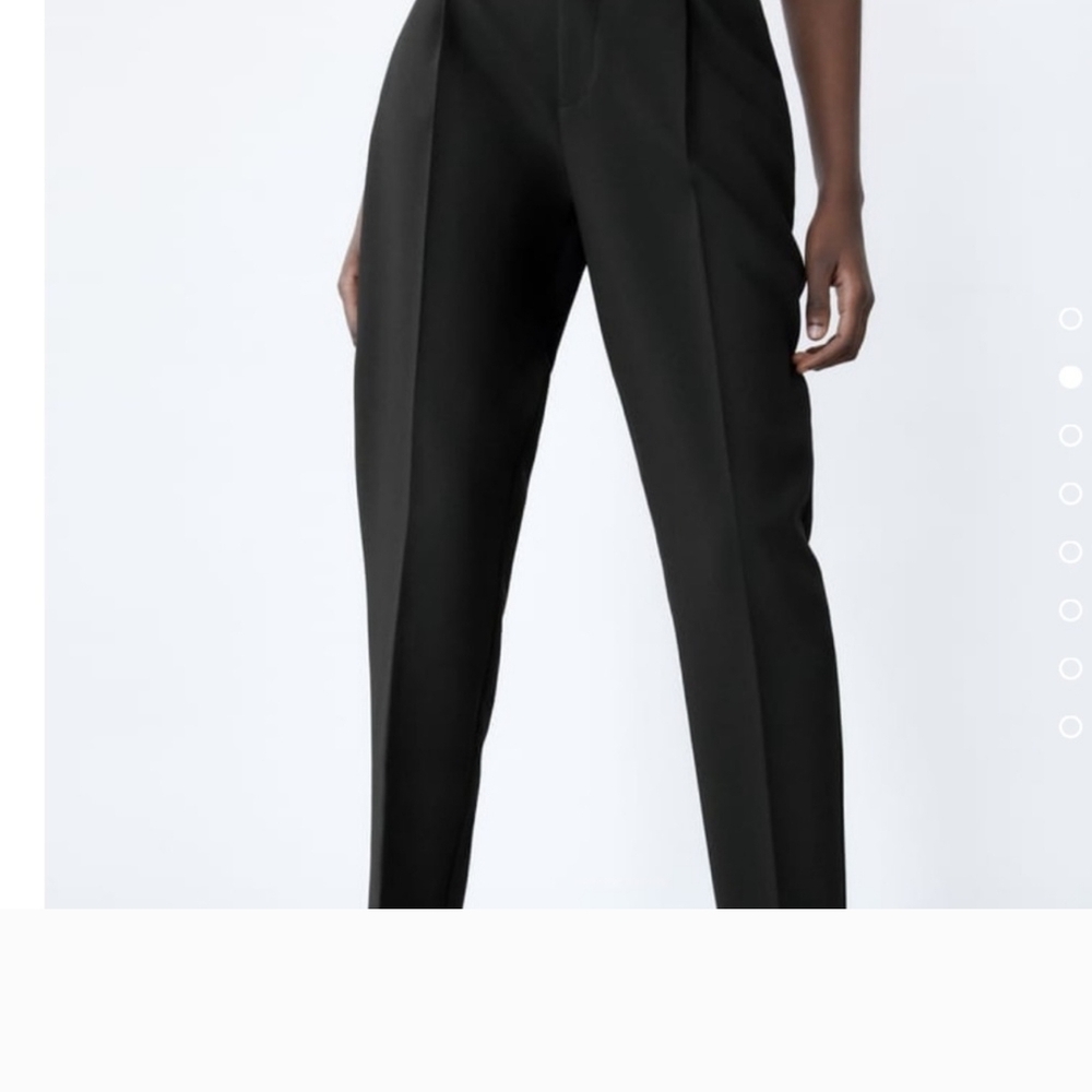 Zara Black Slim Fit Trousers